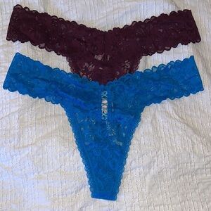 Victoria secret lace thong size large